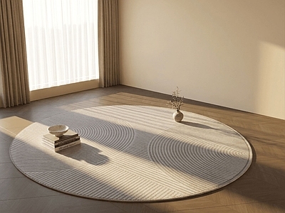 现代圆形地毯 圆形地毯 卧室地毯