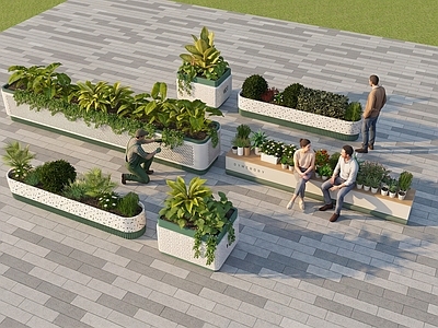 现代简约花钵花器 现代花箱    网红花箱    金属花箱  花池