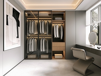 现代衣帽间