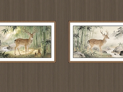 新中式挂画组合