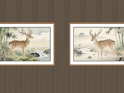 新中式挂画组合