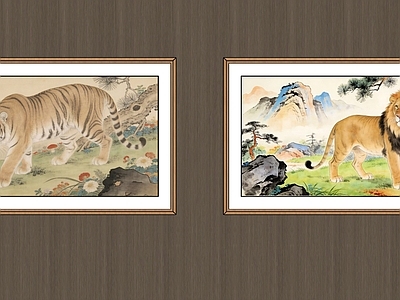 新中式挂画组合