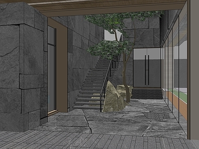 新中式小区景观