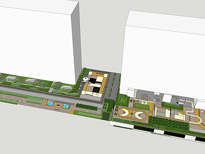现代简约小区景观 登高场地 登高面 健身活动区 儿童健身 消防场地儿童区