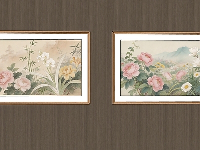 新中式挂画组合