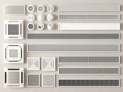 极简空调出风口 排风口