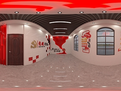 党建文化风党建展厅
