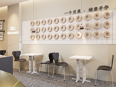 奶油风甜品面包店