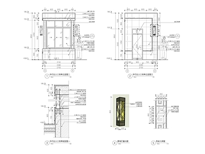现代门卫室建筑 岗亭 施工图