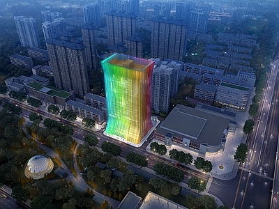 现代主义艺术风格建筑 现代高层办公楼