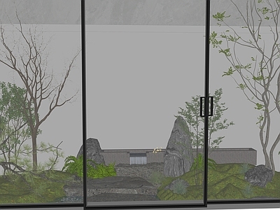 新中式别墅庭院