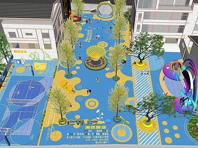 现代潮流风格广场景观