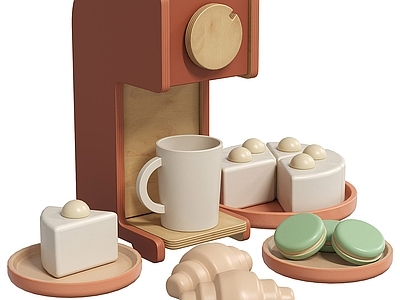 奶油风玩具 食物积木