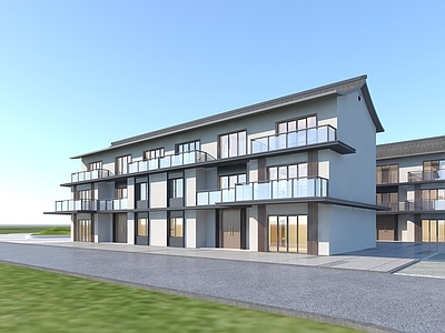 新中式联排别墅