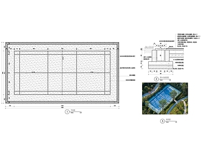 体育公园 羽毛球场 施工图