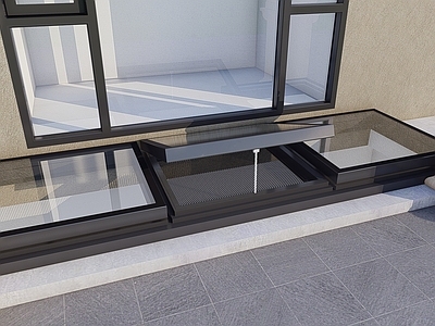 现代极简天窗 采光井上悬天窗 别墅上悬天窗 电动智能天窗 采光井天窗