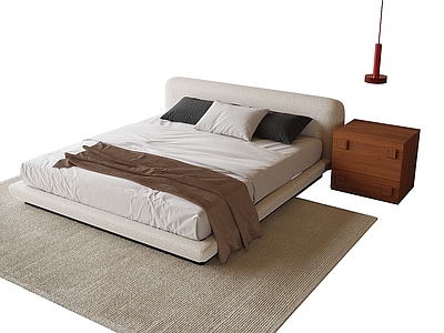 现代简约双人床