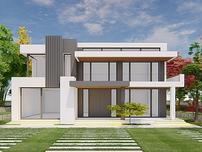 现代主义独栋别墅 现代别墅