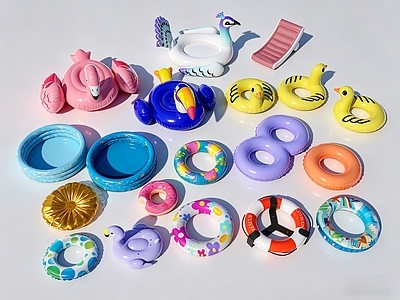 童趣卡通风水上运动器材 游泳圈 充气垫