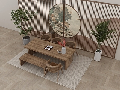 新中式餐桌椅