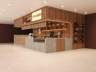 新中式甜品店 商场内铺 糖水铺 中岛