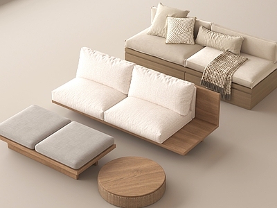 原木风坐垫 沙发垫