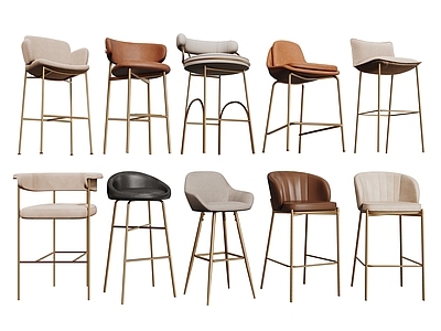 现代轻奢吧椅 现代吧椅 巴凳 高脚椅  高脚凳  休闲椅