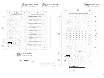 现代公共卫生间 公共卫生间竣工图 施工图