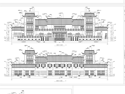 中式其他公共建筑 新中式重庆殡仪馆 施工图