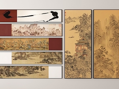 新中式挂画 新中式挂画 宋氏挂画 书房挂画 装饰画