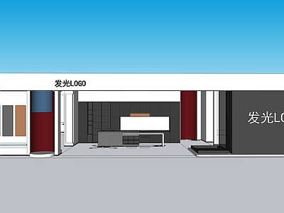 现代简约木作展厅