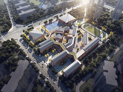 新中式学校建筑