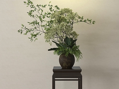 新中式花艺 盆景 盆栽 绿植 花盆 花瓶