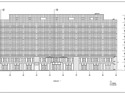 现代办公楼建筑 多层办公楼 办公楼平面图 施工图