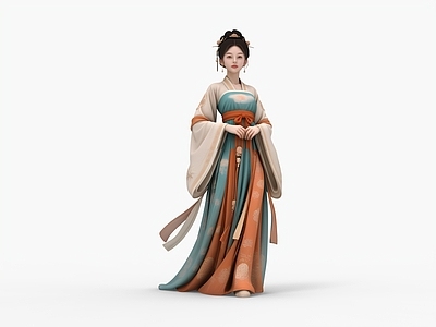 新中式女人 唐装 古装 古装美女 唐代美女 汉服
