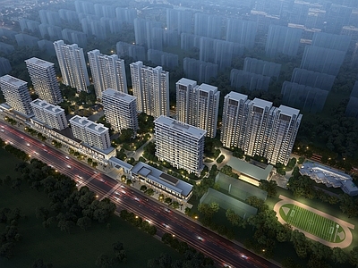 现代简约小高层住宅楼 现代小高层住宅