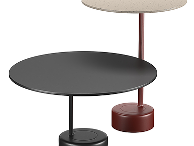 现代极简几类组合 MINOTTI 现代意式茶几 茶几边几组合 茶几组合 圆形茶几