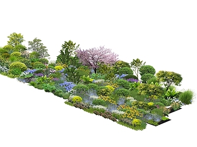 花境景观植物围挡
