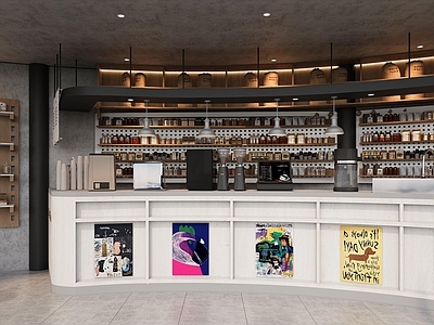 现代简约咖啡厅 复古咖啡店 咖啡店 玻璃房咖啡店