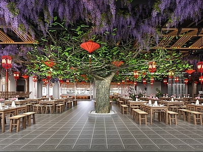 新中式中餐厅 中餐厅 茶馆 茶馆展厅 餐饮店
