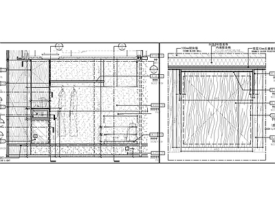 柜体节点 衣柜行李柜节点 施工图