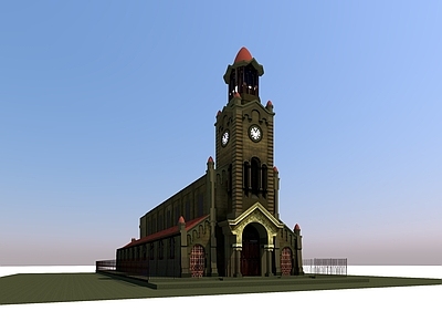 欧式复古教堂建筑