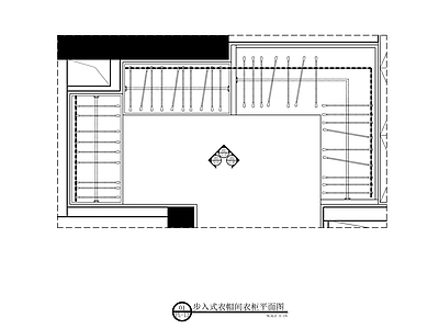 柜体节点 步入衣帽间衣柜节 施工图