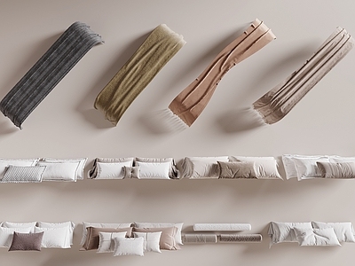 现代床品 抱枕 床品 毯子 搭布 搭巾