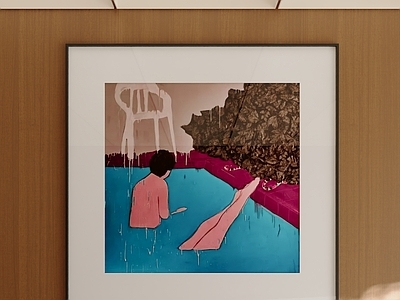 现代简约挂画 卧室挂画 儿童房挂画 油画 多巴胺
