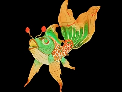 新中式鱼灯 花灯