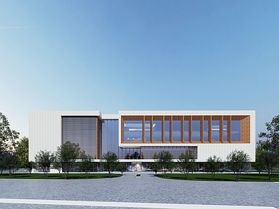 现代主义研发厂房 多层厂房建筑 多层产业园研发楼 文化建筑 多层商业办公楼