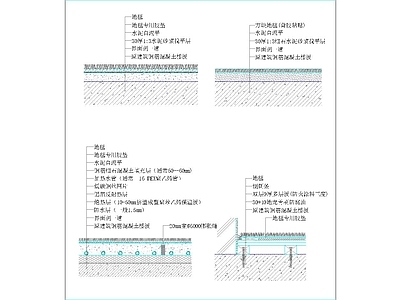 地毯节点 地毯地面 施工图