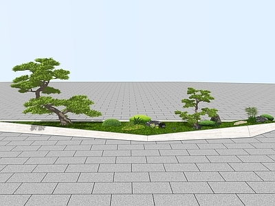 新中式景观庭院小品 花池