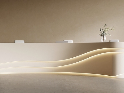 奶油风前台